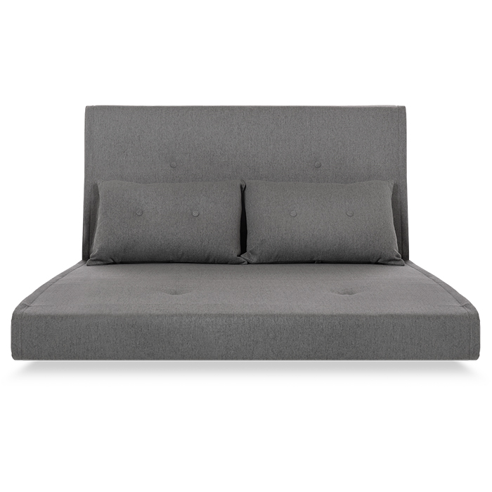 Futon Tela Gris Oxford Satek | Sofá Cama y Futones | salas